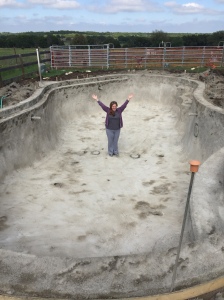 Farm Photo - Digging of the pool